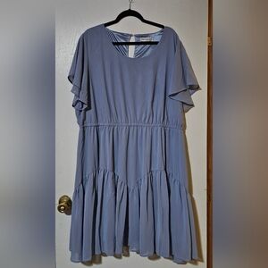 Nemidor Elegant Gray Dress